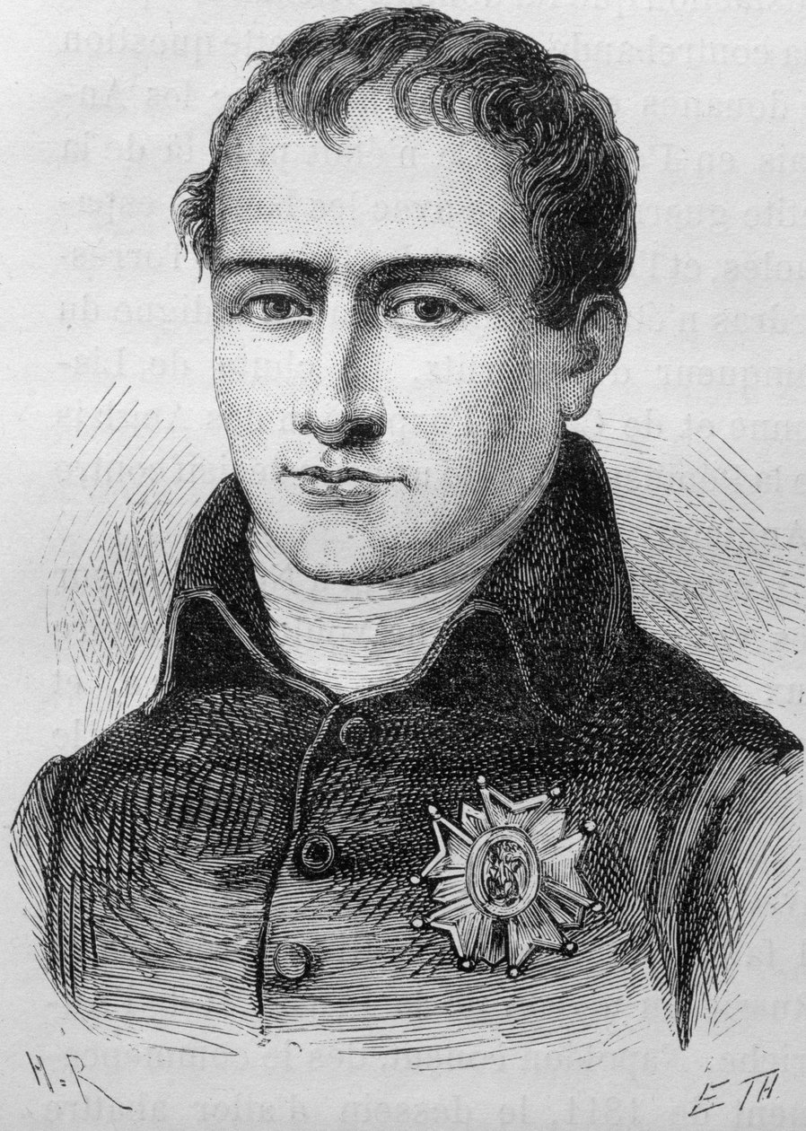 Joseph Bonaparten (1768 - 1844) muotokuva. Kaiverrus 1800-luvun lopusta H. Martinin teokseen "Histoire de France". tekijältä Unknown artist