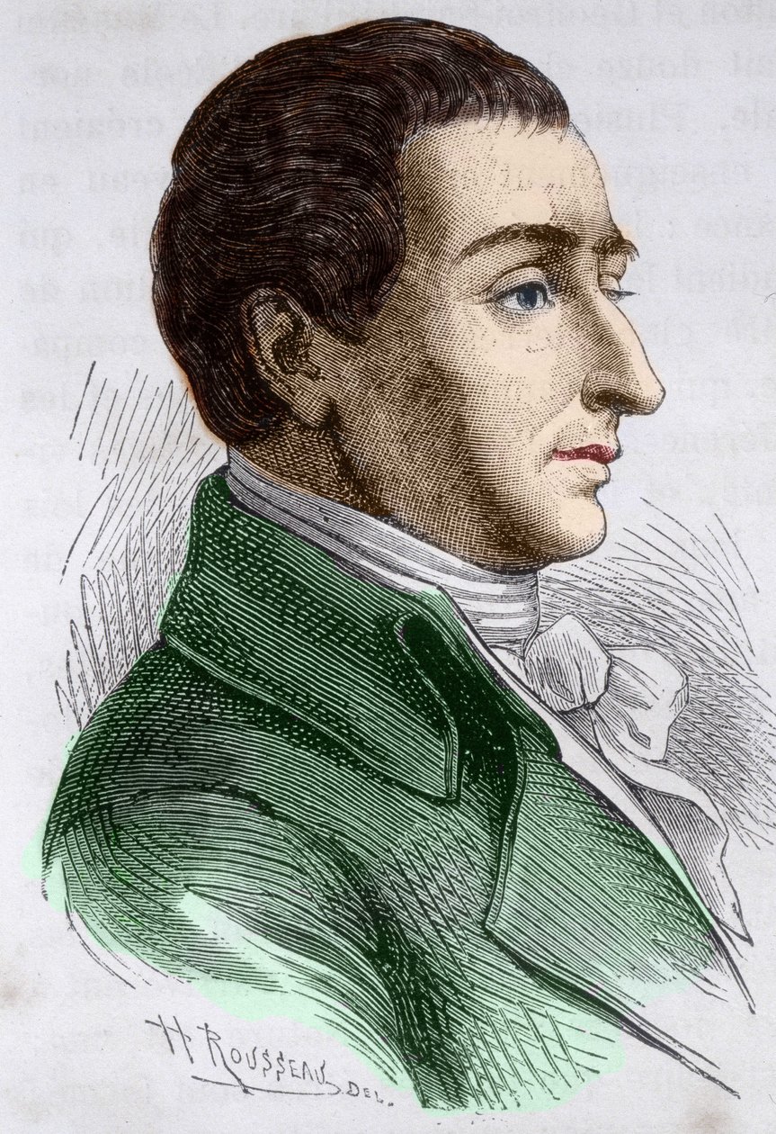 Ranskalaisen matemaatikon Joseph Louis de Lagrangen (1736-1813) muotokuva. tekijältä Unknown artist