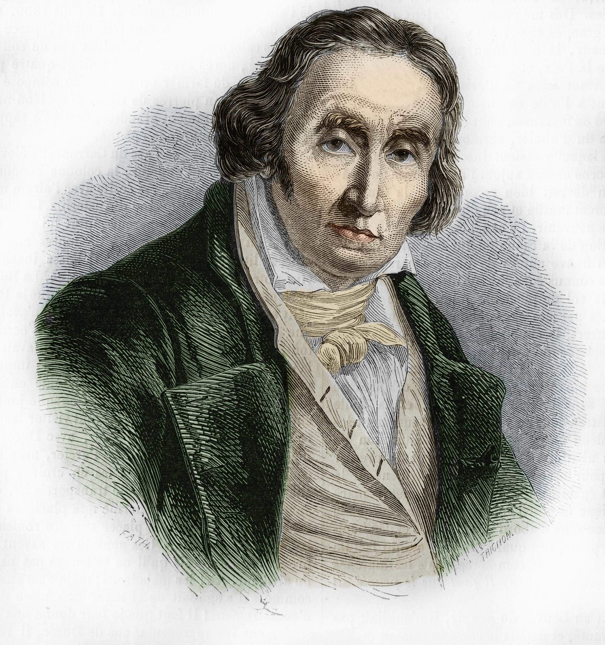 Portrait of Joseph Marie Jacquard (1752-1834), ranskalainen mekaanikko kutomakoneen keksijä. tekijältä Unknown artist