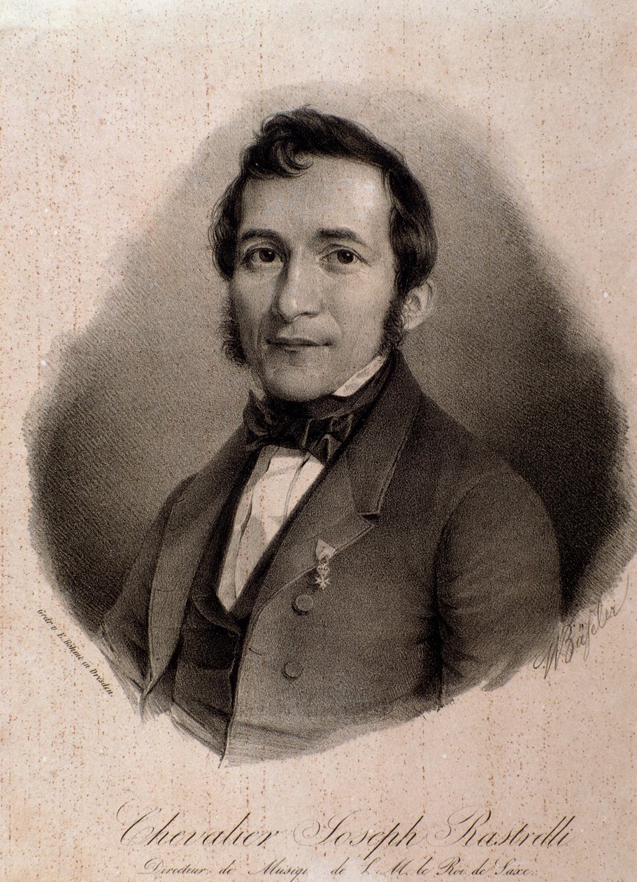 Joseph Rastrellin muotokuva (kaiverrus) tekijältä Unknown artist
