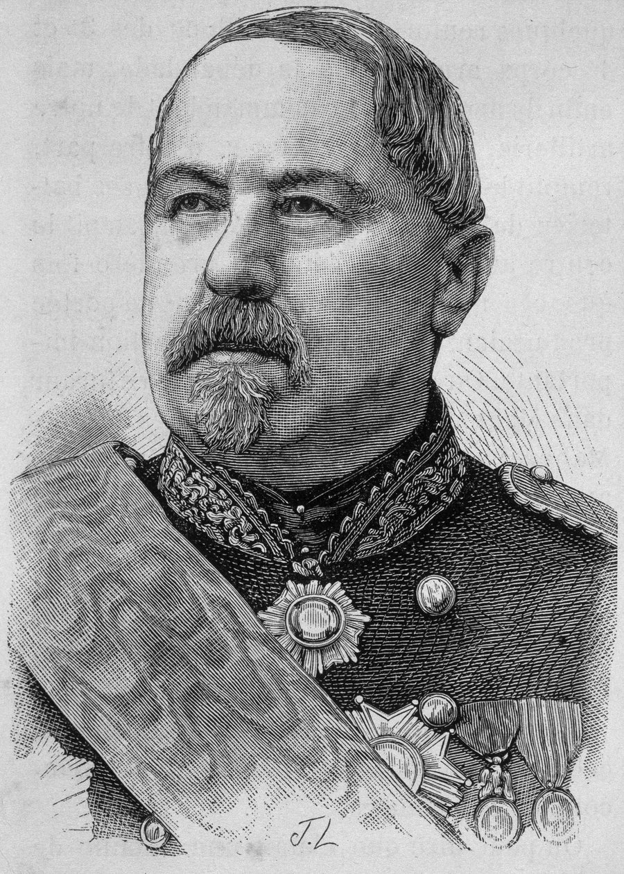 Ranskalaisen kenraalin Joseph Vinoyn (1800-1880) muotokuva. tekijältä Unknown artist