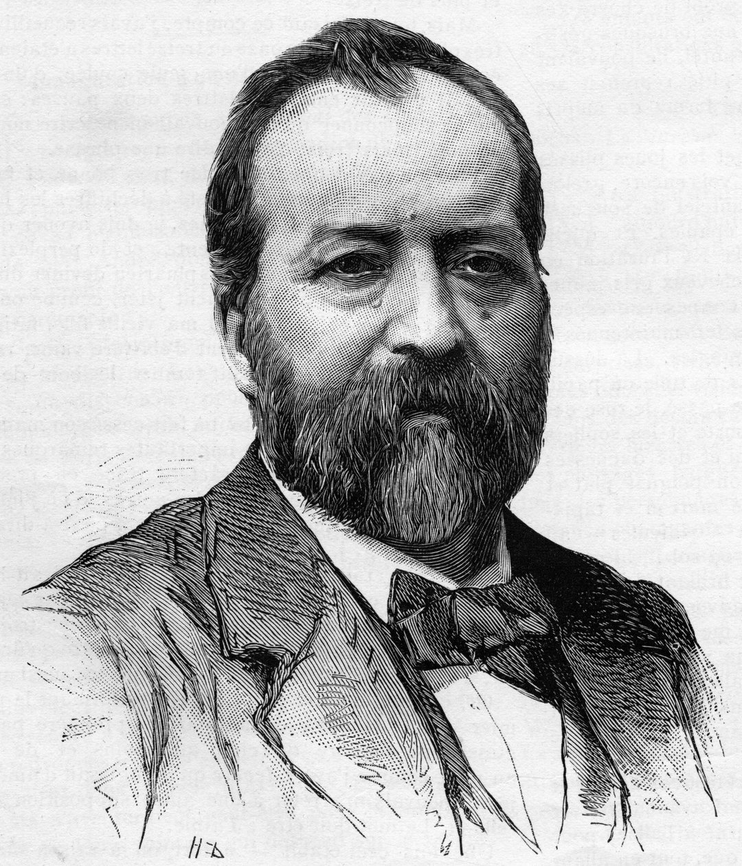 Muotokuva Jules Castagnarysta (1830-1888), ranskalainen lakimies, toimittaja ja poliitikko. tekijältä Unknown artist