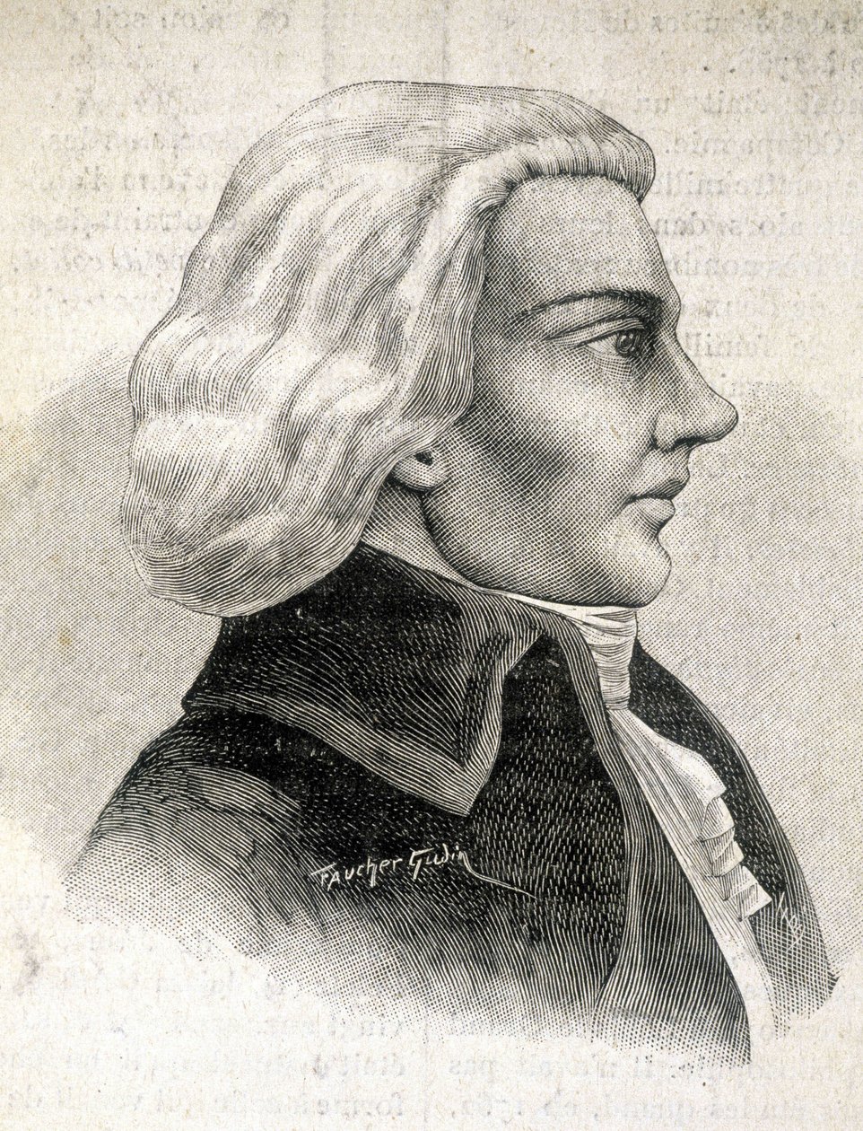 Muotokuva Julien-Louis Geoffroysta, kriitikko (1743 - 1814) - teoksessa "" Les Contemporains"", n.d. 1800-luvun lopulla. tekijältä Unknown artist