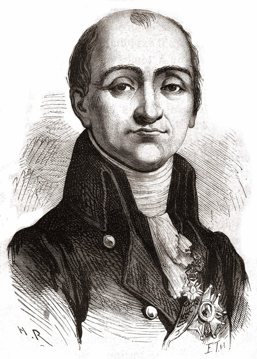 Lacépèden muotokuva - Henri Martinin ”Ranskan historiassa” sd. 1800-luvulla. tekijältä Unknown artist