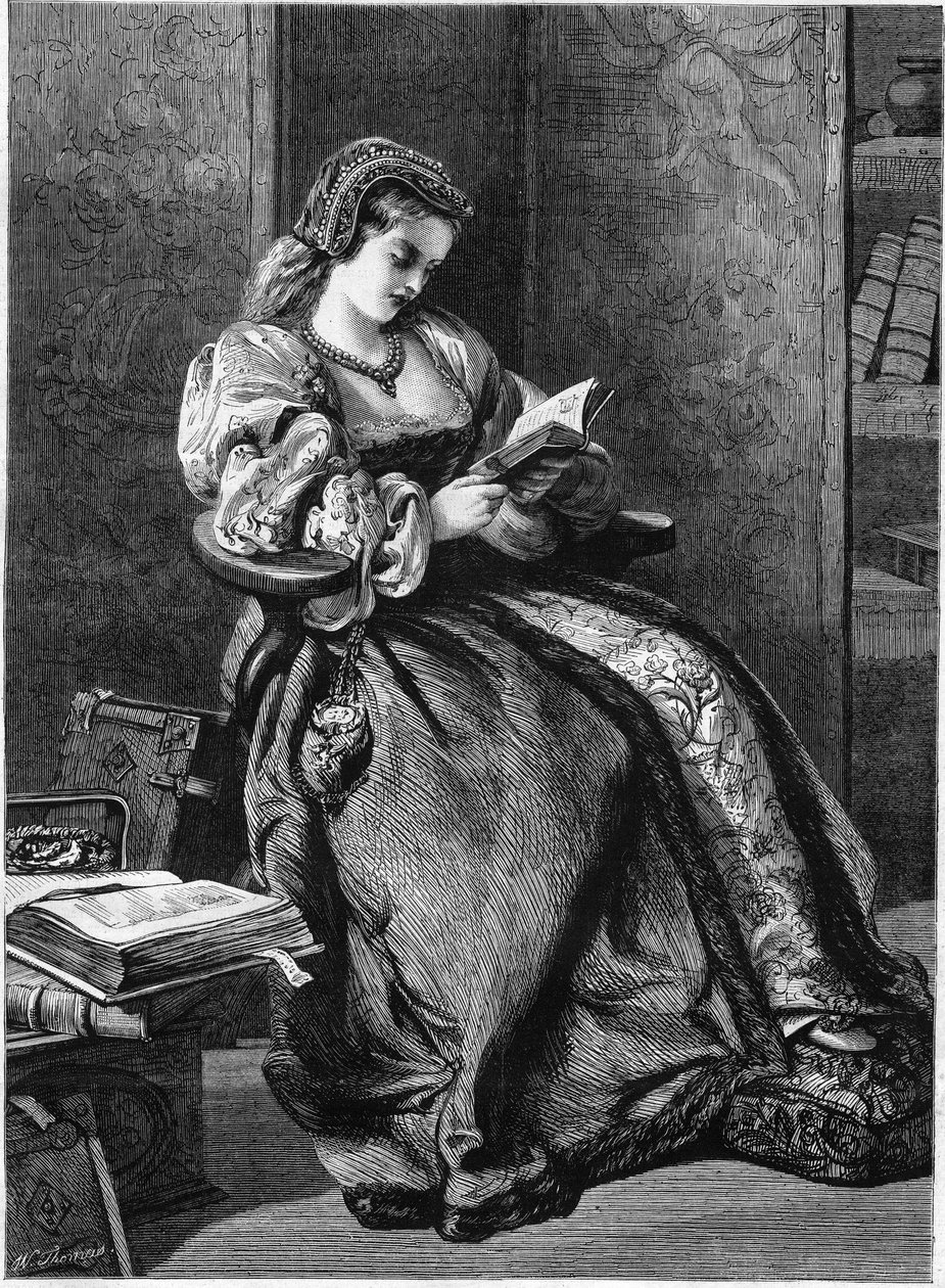 Lady Jeanne Grayn muotokuva (Jane Gray tekijältä Unknown artist