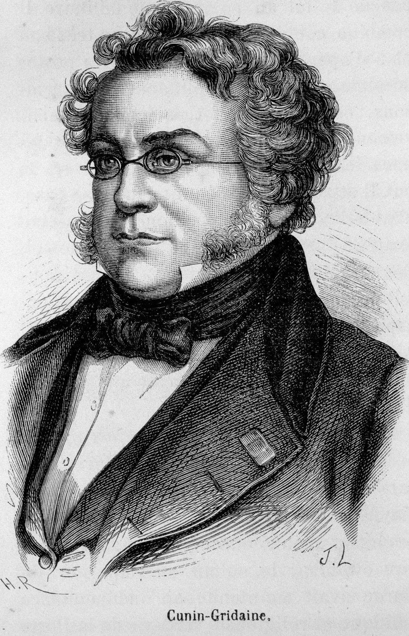 Ranskalaisen sosialistin Pierre Joseph Proudhonin (1809 - 1865) muotokuva - Henri Martinin "" L