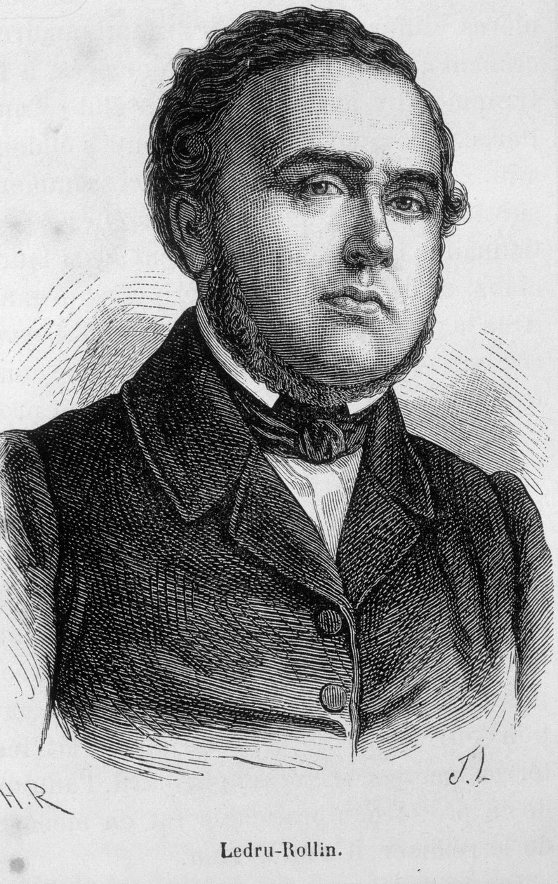 Muotokuva Ledru Rollinista (Ledru-Rollin), ranskalainen poliitikko (1807 - 1874) tekijältä Unknown artist