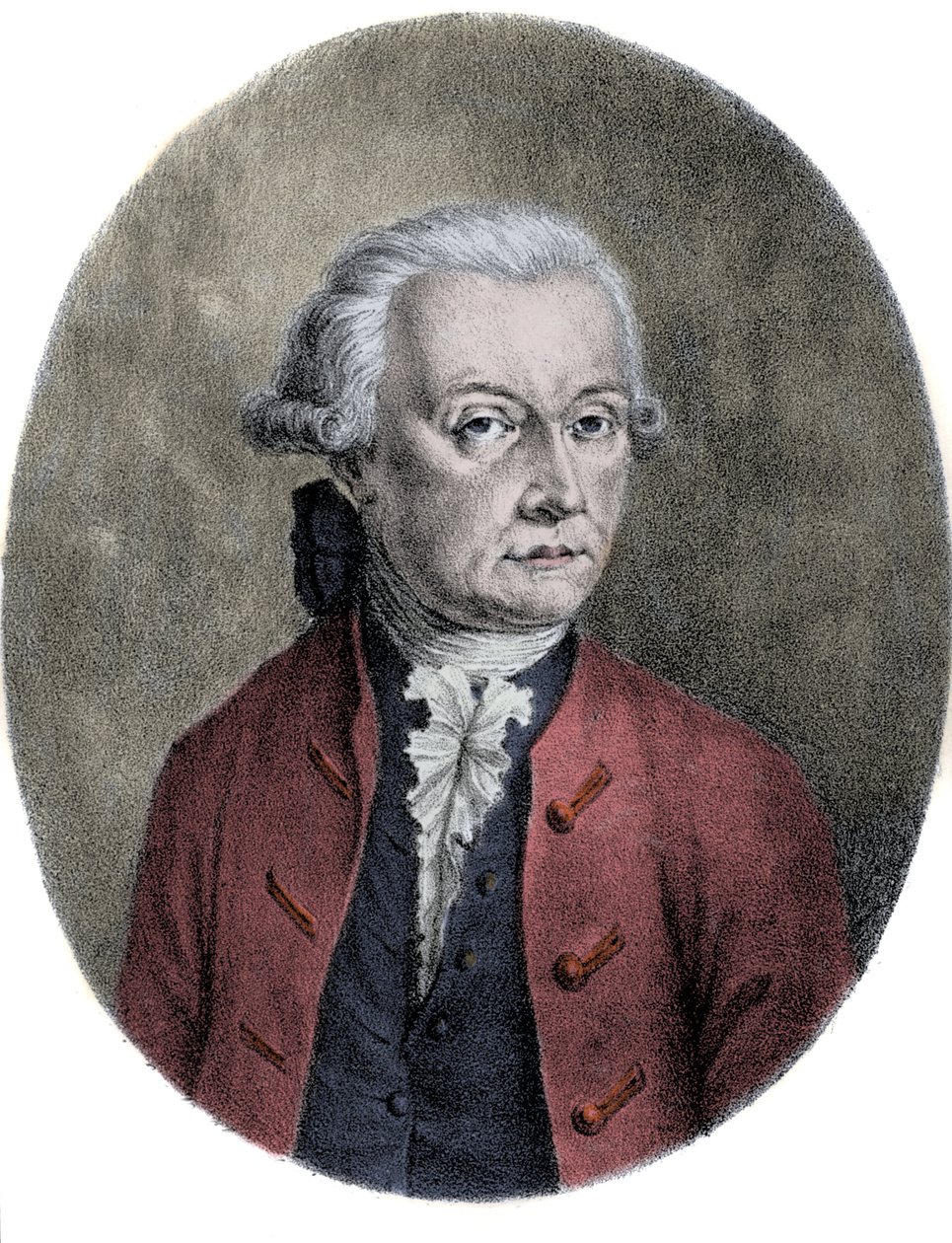 Wolfgang Amadeus Mozartin (1756-1791) isän Leopold Mozartin (1719-1787) muotokuva. tekijältä Unknown artist