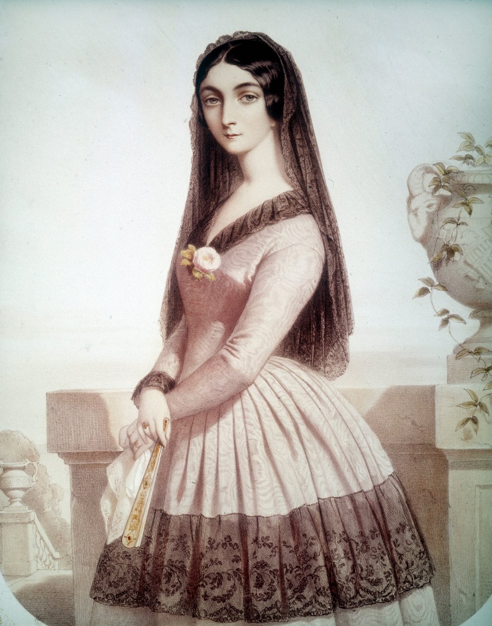 Lola Montes ou Montezin (tai Maria Dolores Gilbertin) (1818-1861) muotokuva, Baijerin Louis I:n suosikki tekijältä Unknown artist