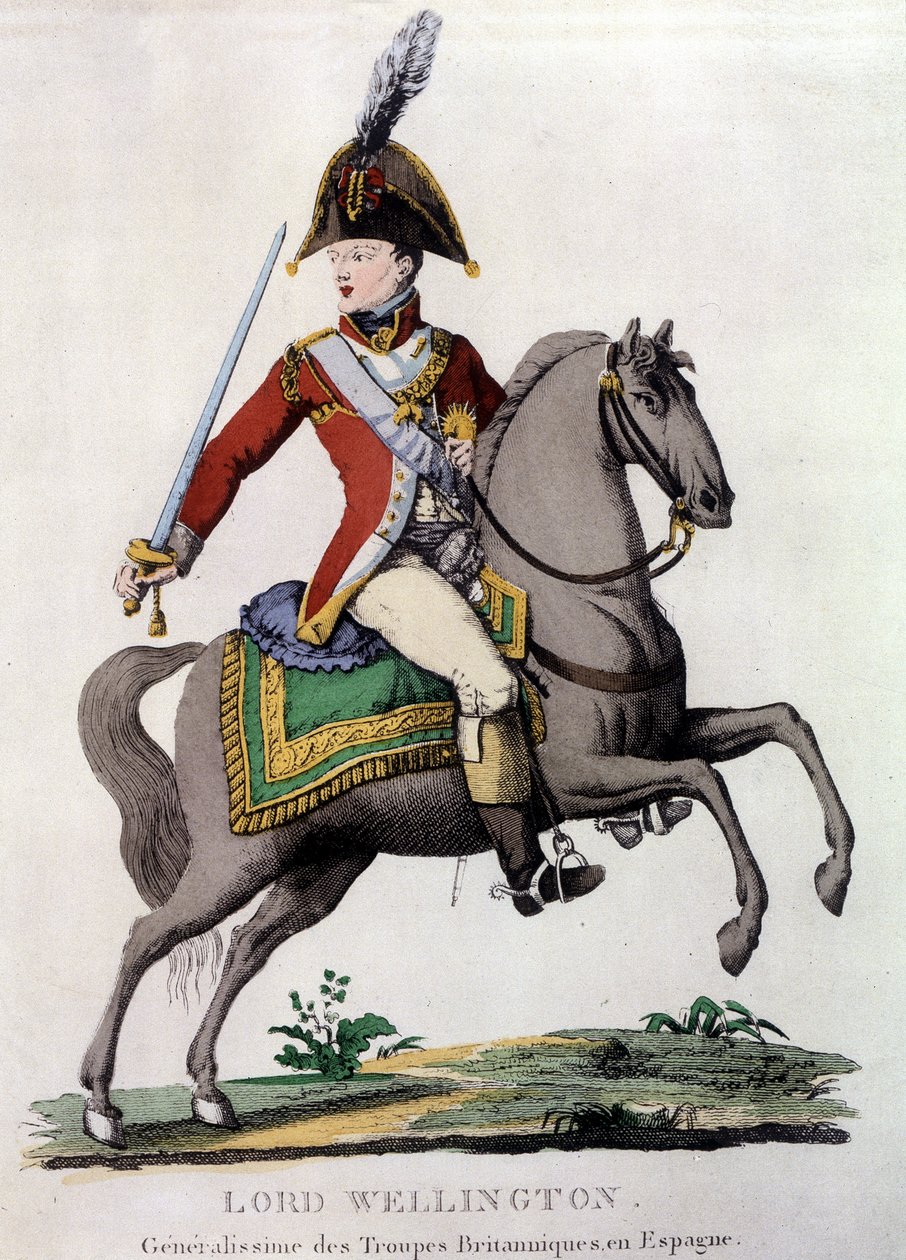 Muotokuva lordi Wellingtonista (1769 - 1852), brittijoukkojen kenraalista Espanjassa. tekijältä Unknown artist