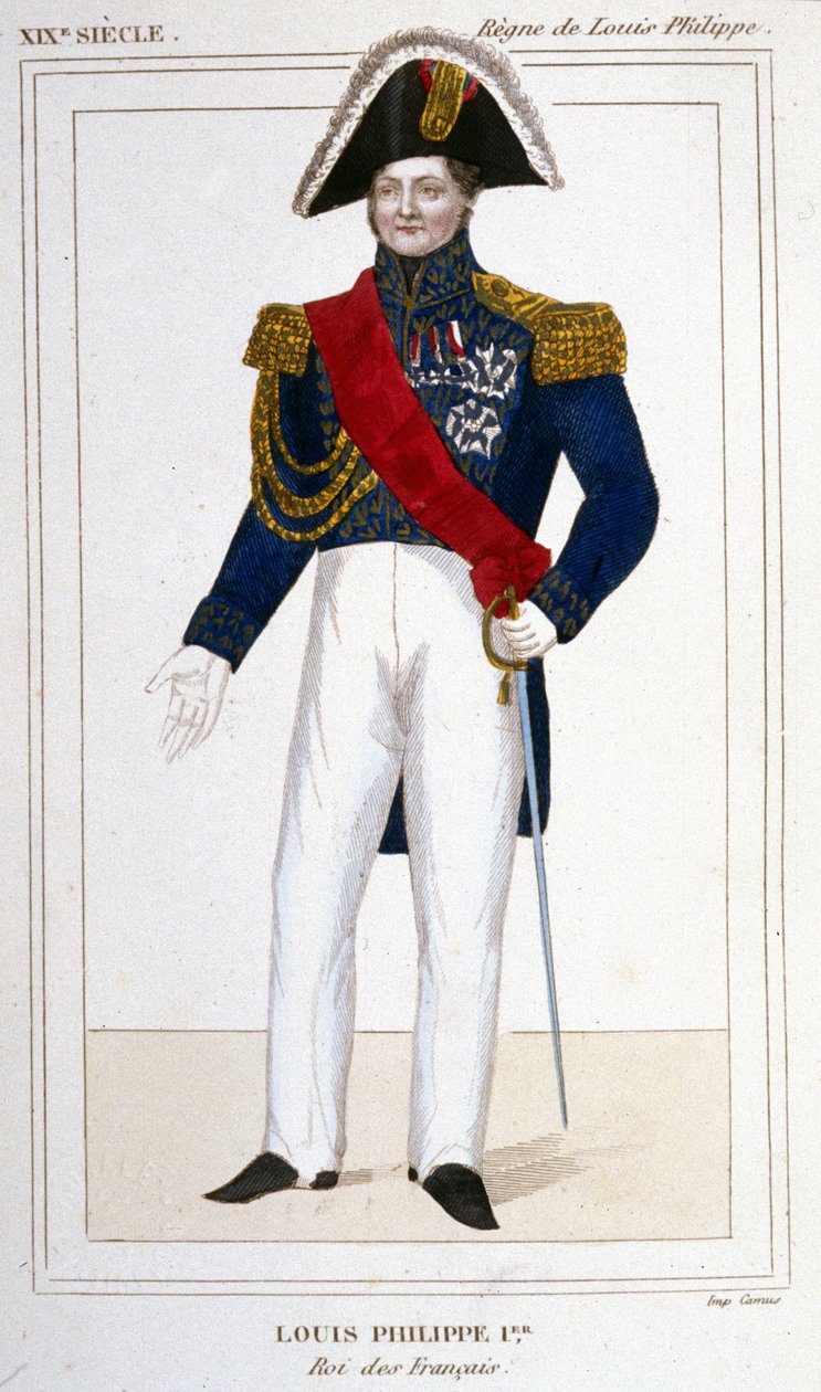 Muotokuva Louis - Philip I (1773 - 1850), Ranskan kuningas. tekijältä Unknown artist