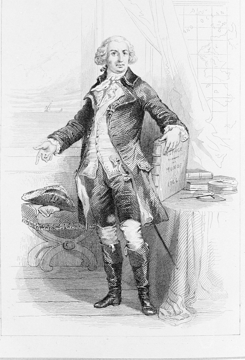 Bougainvillen kreivin (1729-1811) Louis Antoinen muotokuva. tekijältä Unknown artist