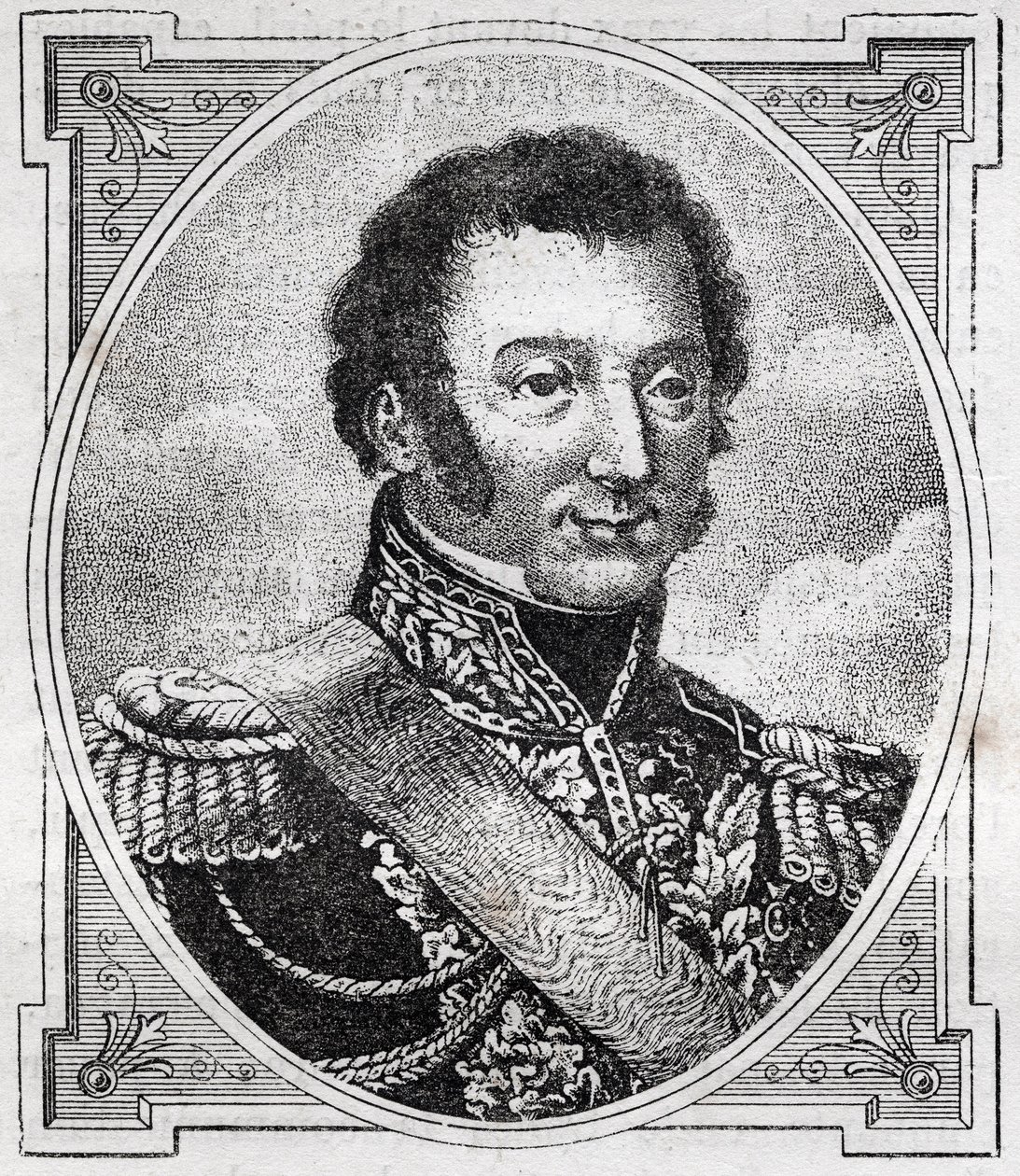 Ranskan marsalkka Louis Auguste Victor de Ghaisne de Bourmontin (1773-1846) muotokuva. tekijältä Unknown artist
