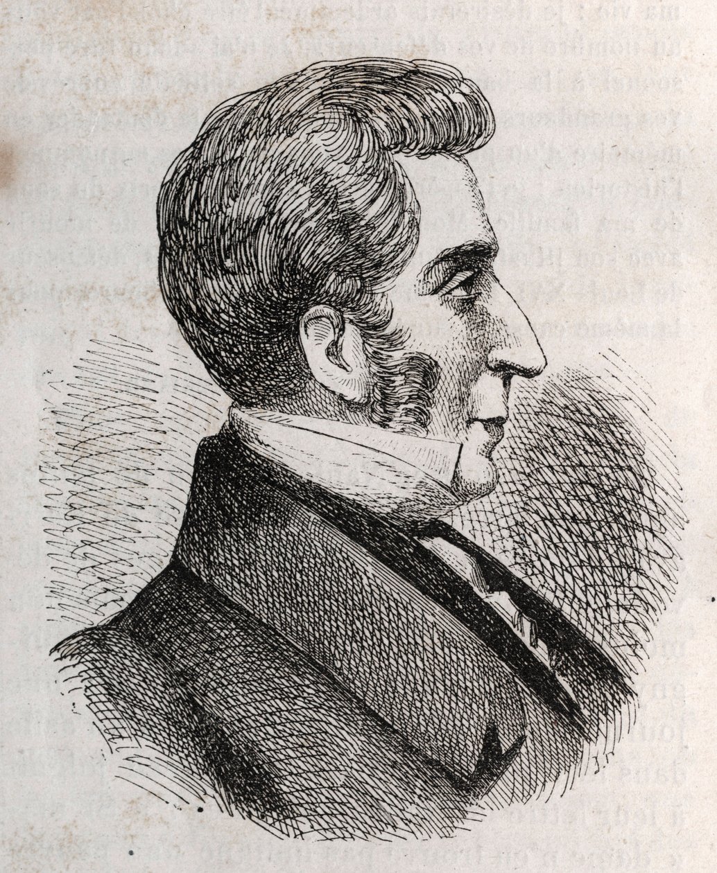 Louis Charles Bonaventure Pierren muotokuva, Mesnardin kreivi 1769-1842 - kaiverrus tekijältä Unknown artist