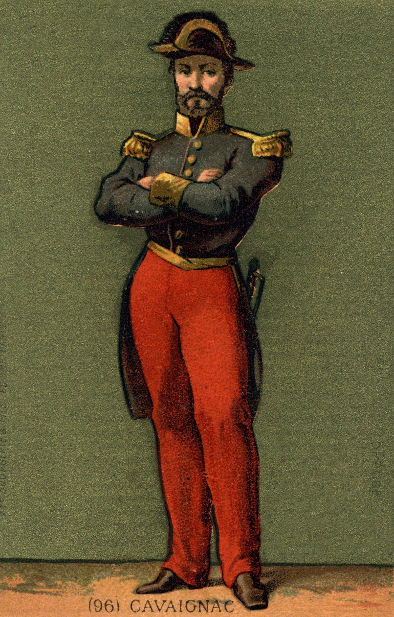 Louis Eugène Cavaignacin (1802 - 1857), ranskalaisen kenraalin ja poliitikon muotokuva. tekijältä Unknown artist