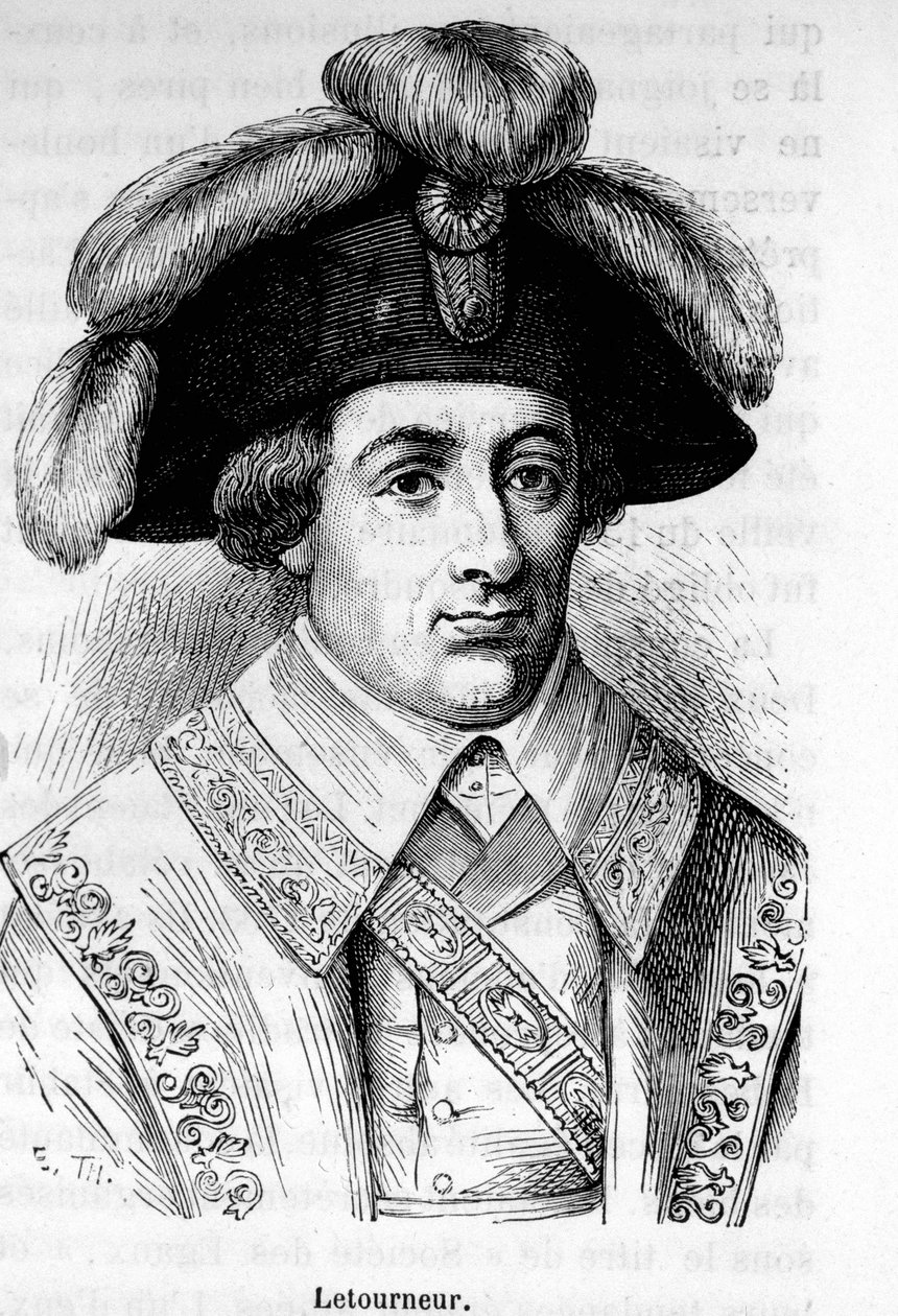 Ranskalaisen poliitikon Louis Francois Letourneurin (1751-1817) muotokuva. tekijältä Unknown artist