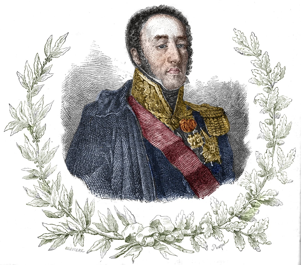 Louis Gabrielin (Louis-Gabriel) Suchetin (1770-1826) muotokuva. tekijältä Unknown artist