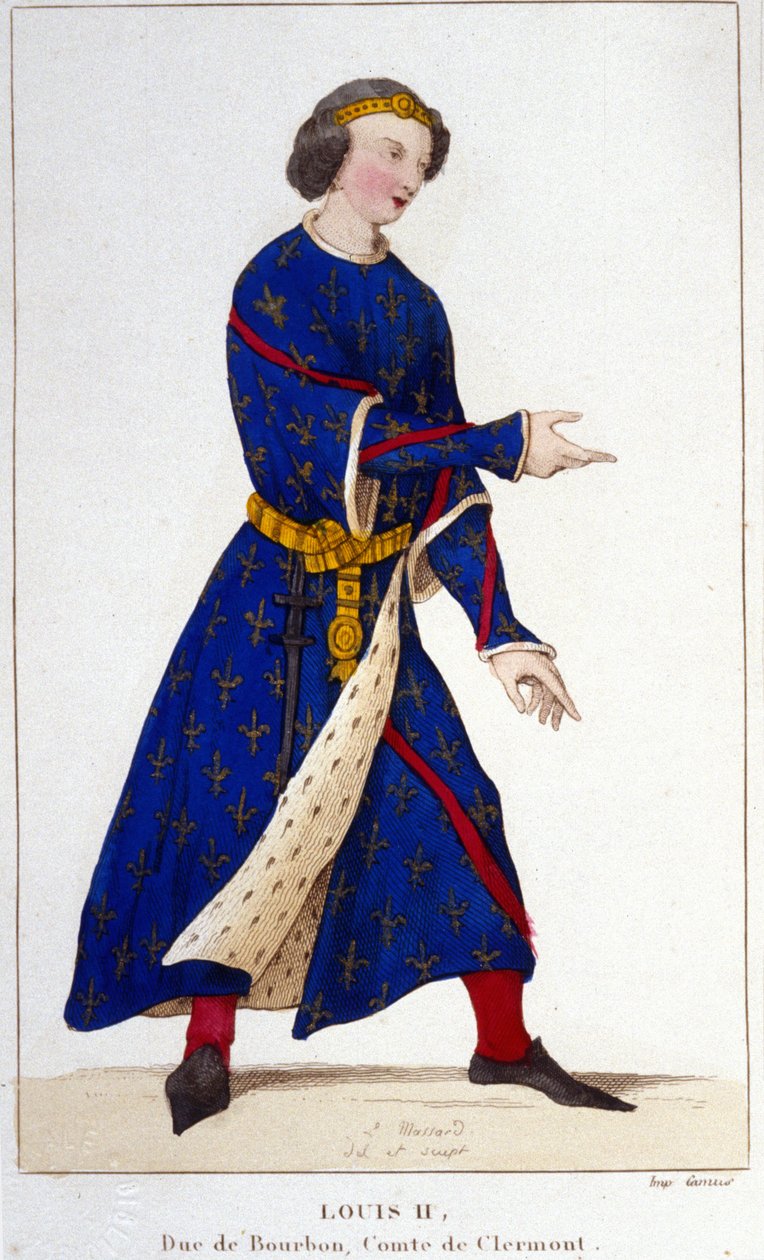 Ludvig II Bèquen tai Fainéantin muotokuva (846 - 879). tekijältä Unknown artist