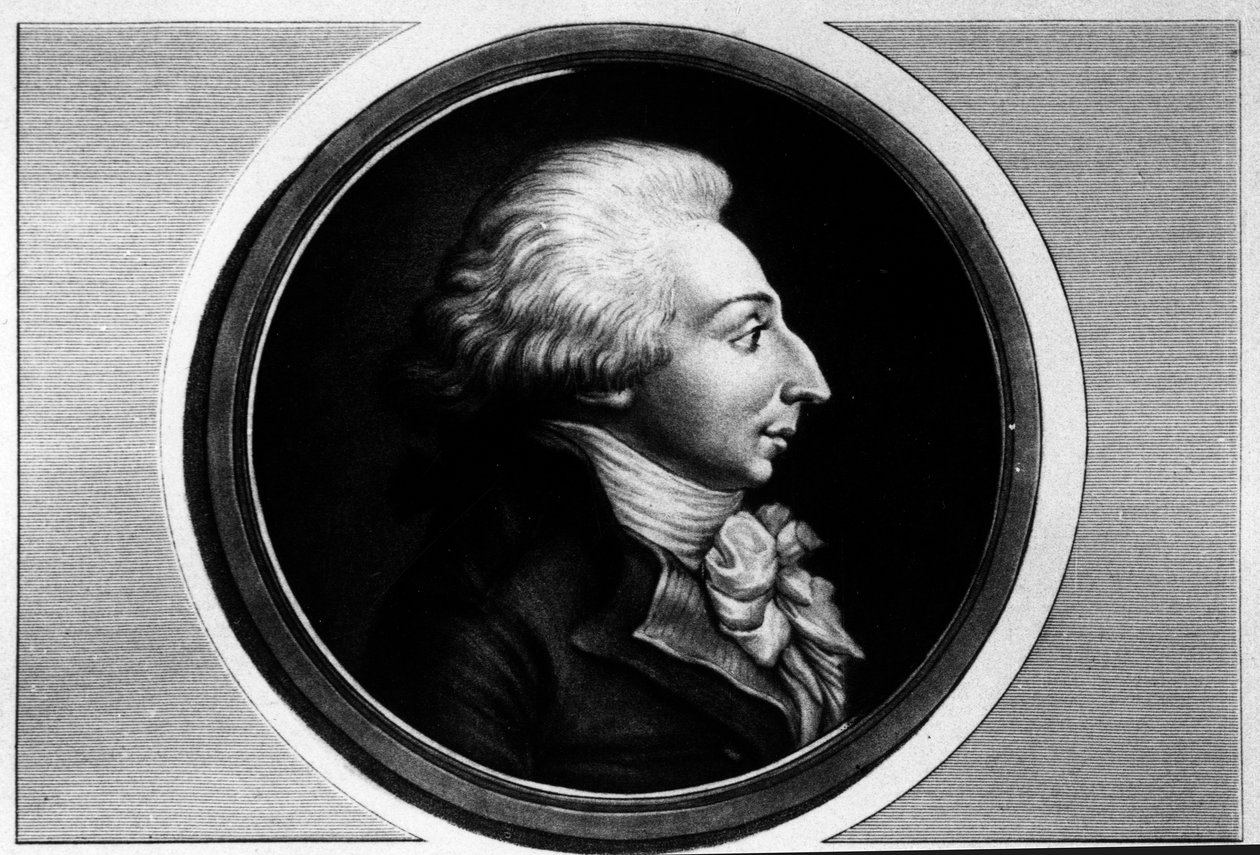 Louis Michel Lepeletierin muotokuva, Saint-Fargeaun markiisi (Saint Fargeau), konventin varajäsen (1760-1793). Kaiverrus "" Täydellinen kokoelma Ranskan vallankumouksen historiallisia maalauksia, kolme osaa.""" 1804. tekijältä Unknown artist