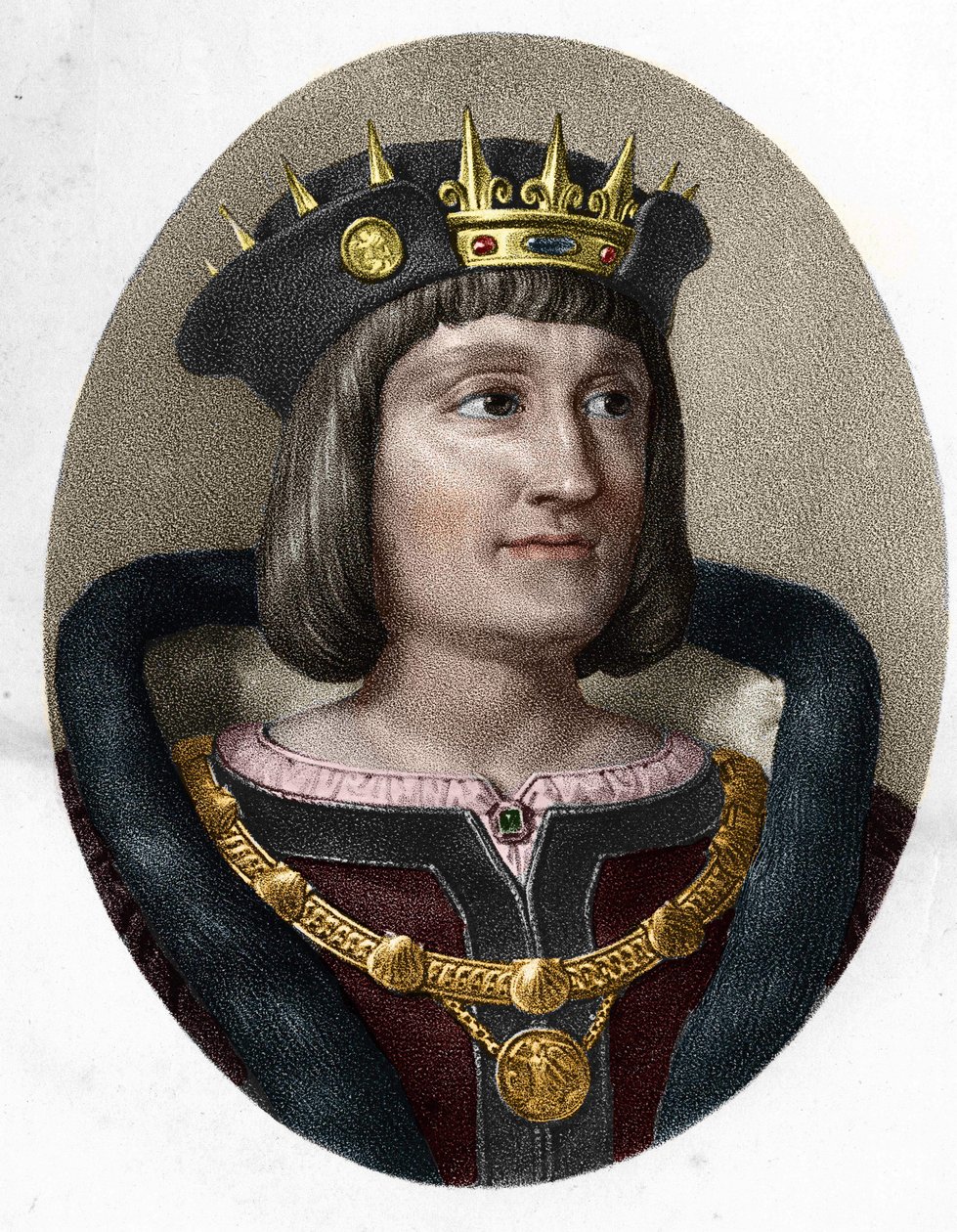 Ludvig XII:n muotokuva. Ranskan kuningas 1462-1515. tekijältä Unknown artist