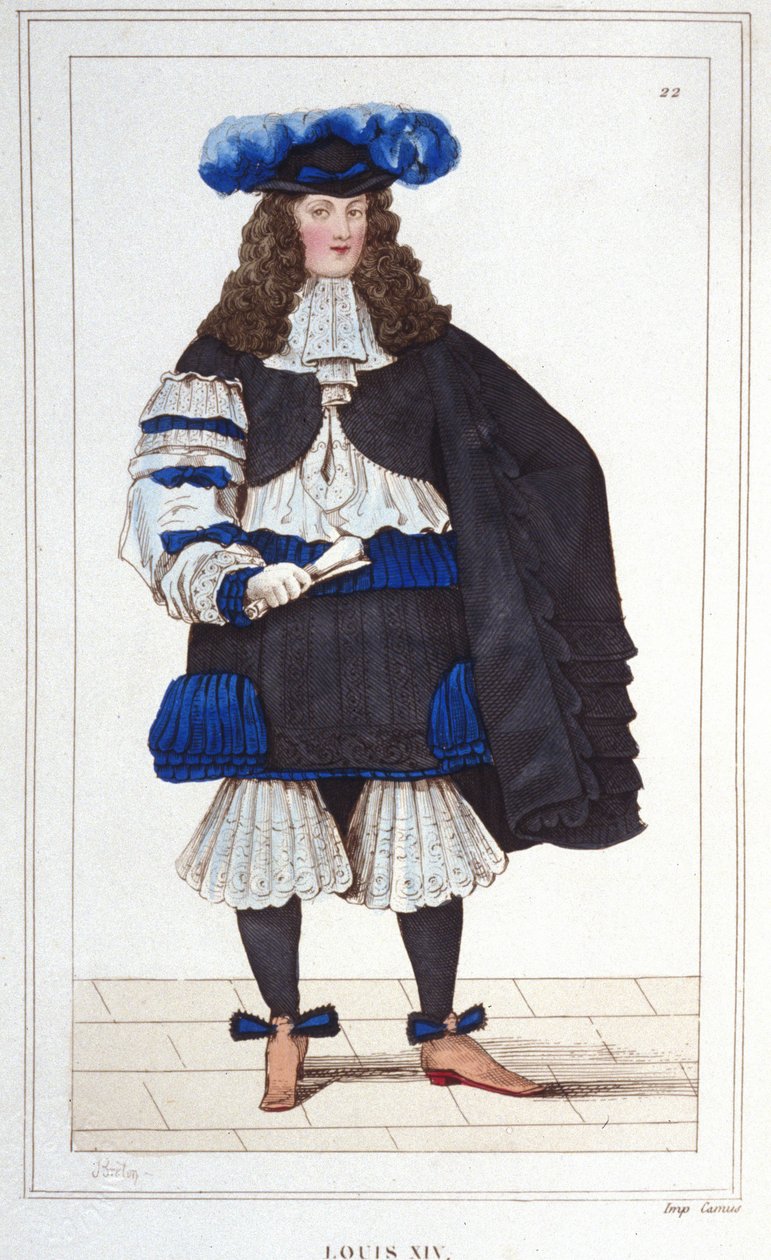 Ludvig XIV:n (1638 - 1715), Ranskan kuninkaan muotokuva. tekijältä Unknown artist