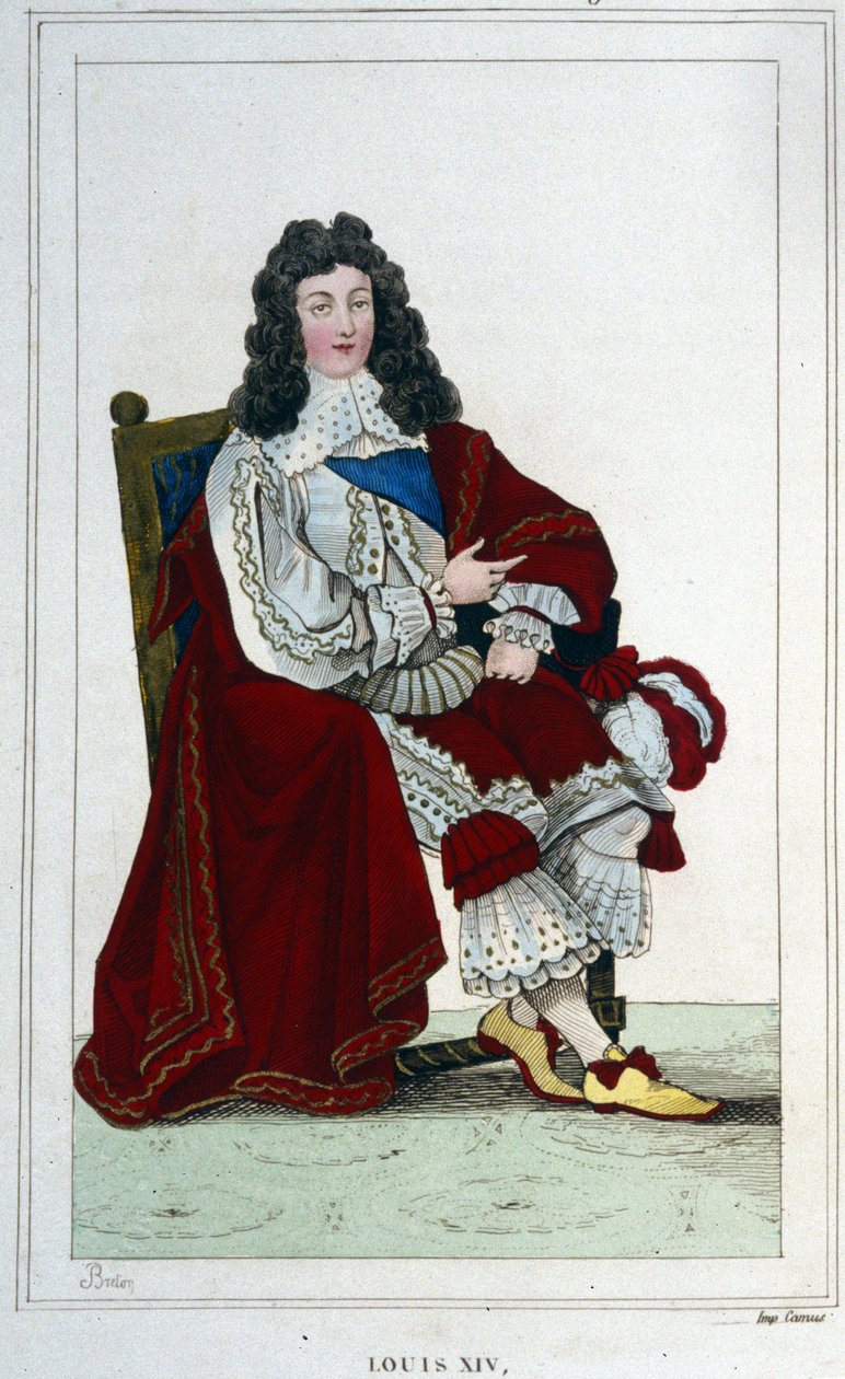 Ludvig XIV:n (1638 - 1715), Ranskan kuninkaan muotokuva. tekijältä Unknown artist