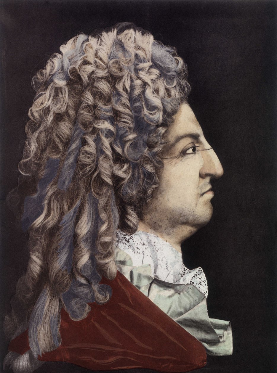 Ludvig XIV:n muotokuva - vahamedaljonki, kuninkaan huone, Versaillesin palatsi. tekijältä Unknown artist