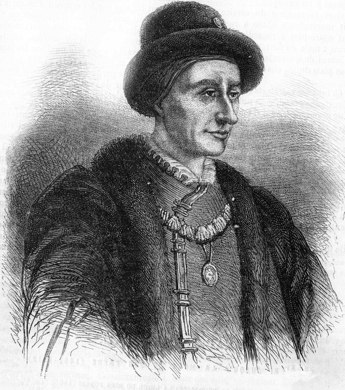 Ludvig XI:n (1423-1483), Ranskan kuninkaan muotokuva. tekijältä Unknown artist