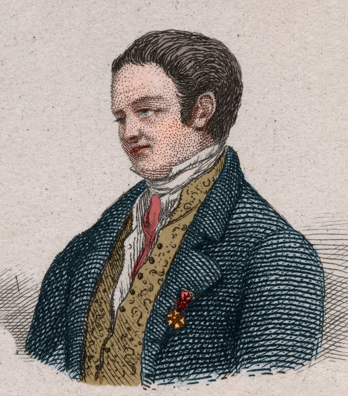 Ranskalaisen kirjailijan ja poliitikon Louis de Fontanesin (1757-1821) muotokuva. tekijältä Unknown artist