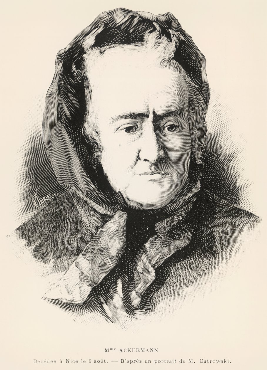 Muotokuva Louise-Victorine Ackermannista tekijältä Unknown artist