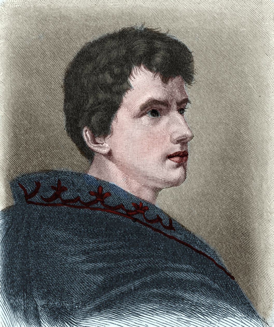 Muotokuva Ludwig Joachim von Arnim dit Achim von Arnim (1781-1831), saksalainen kirjailija, kolumnisti, näytelmäkirjailija ja romanttinen runoilija. tekijältä Unknown artist