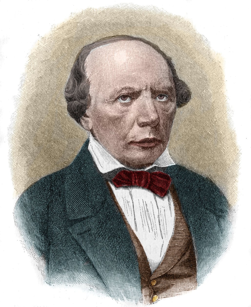 Ludwig Uhlandin (1787-1862), saksalaisen romanttisen runoilijan muotokuva. tekijältä Unknown artist