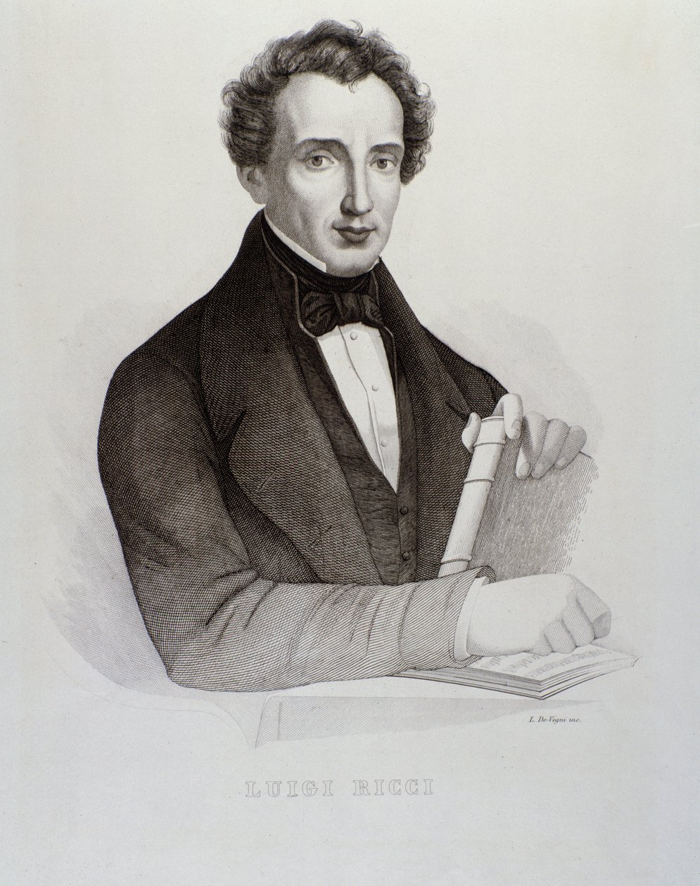 Luigi Riccin muotokuva (kaiverrus tekijältä Unknown artist
