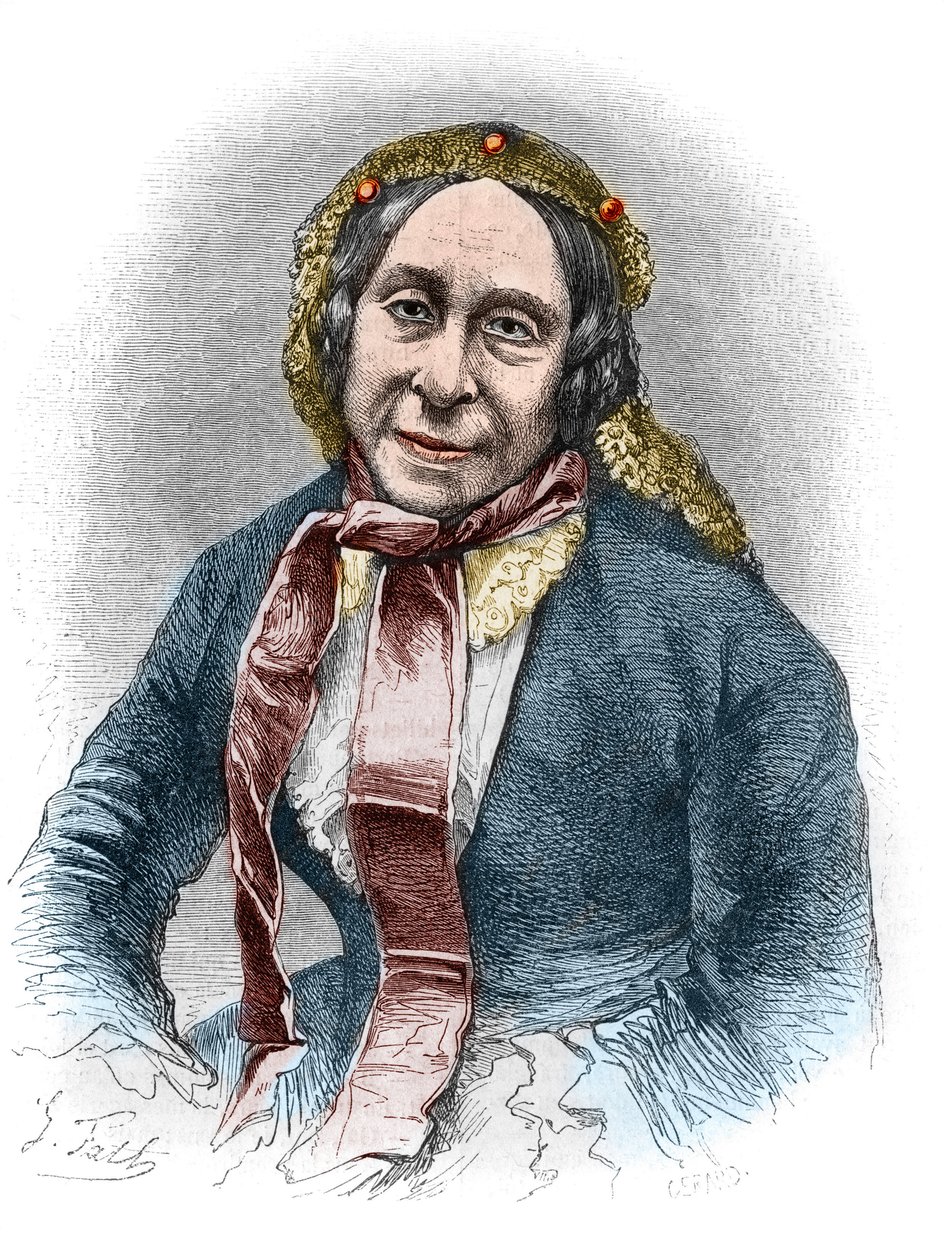 Madame Desbordes Valmoren muotokuva (Marceline Felicite Josephine Desbordes-Valmore tekijältä Unknown artist