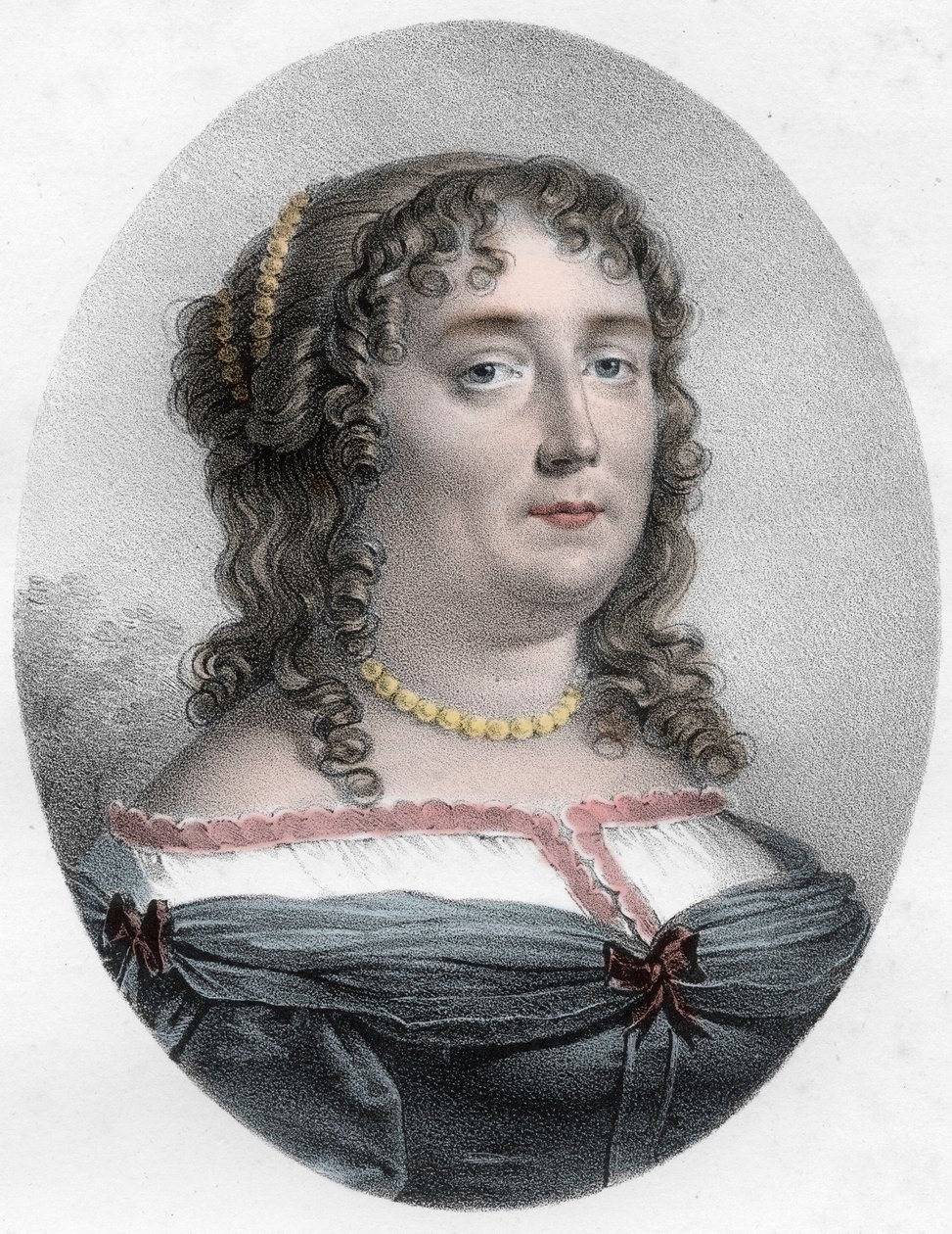 Madame de Scuderyn (1607-1701) muotokuva - Madame de Scuderyn (tai Madeleine de Scuderin (1607 - 1701), ranskalaisen kirjeen naisen muotokuva) tekijältä Unknown artist