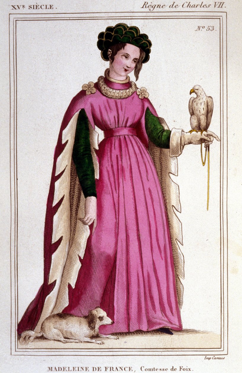 Muotokuva Ranskan Madeleinen (1443 - 1495), Foixin kreivitärestä. tekijältä Unknown artist