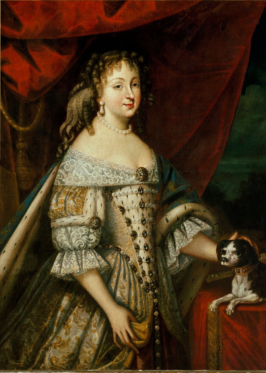 Muotokuva Maria Giovanna Battista di Savoia Nemoursista (Marie Jeanne Baptiste de Savoie-Nemours) (Savoie Nemours) (1644-1724), Carlo Emanuele II:n (1634-1675) vaimosta (Charles Emmanuel of Savoy) Anonyymi maalaus. 1600-luvun Torino, kuninkaallinen palatsi tekijältä Unknown artist