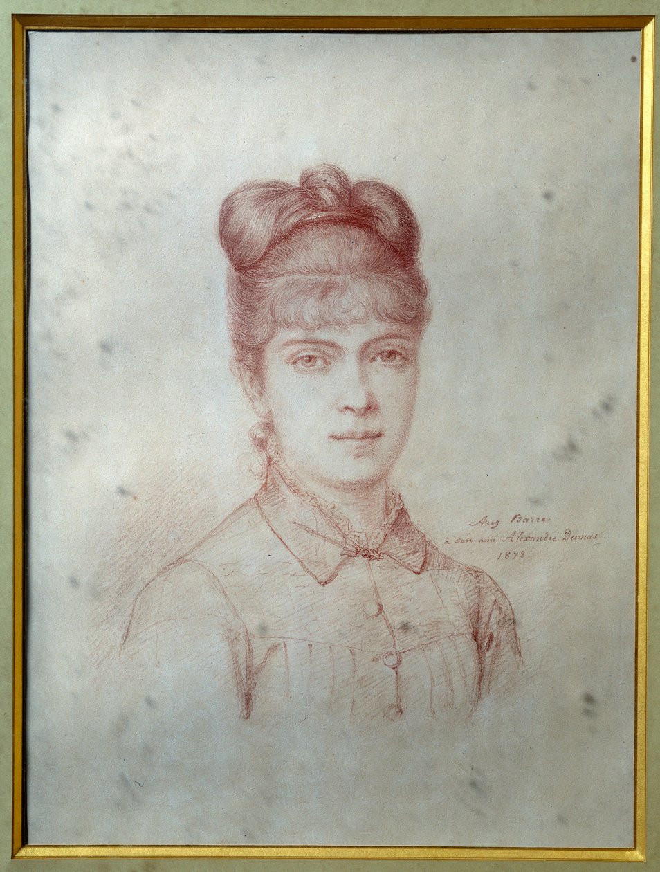 Marie Alexandrine Henriette Dumasin muotokuva Davy de la Pailleterie dit Colette (1860-1907), Alexandre Dumas Jr.:n (1824-1895) tytär” Anonyymi piirros. 1878 Villers-Cotterets. Alexandre Dumas -museo tekijältä Unknown artist
