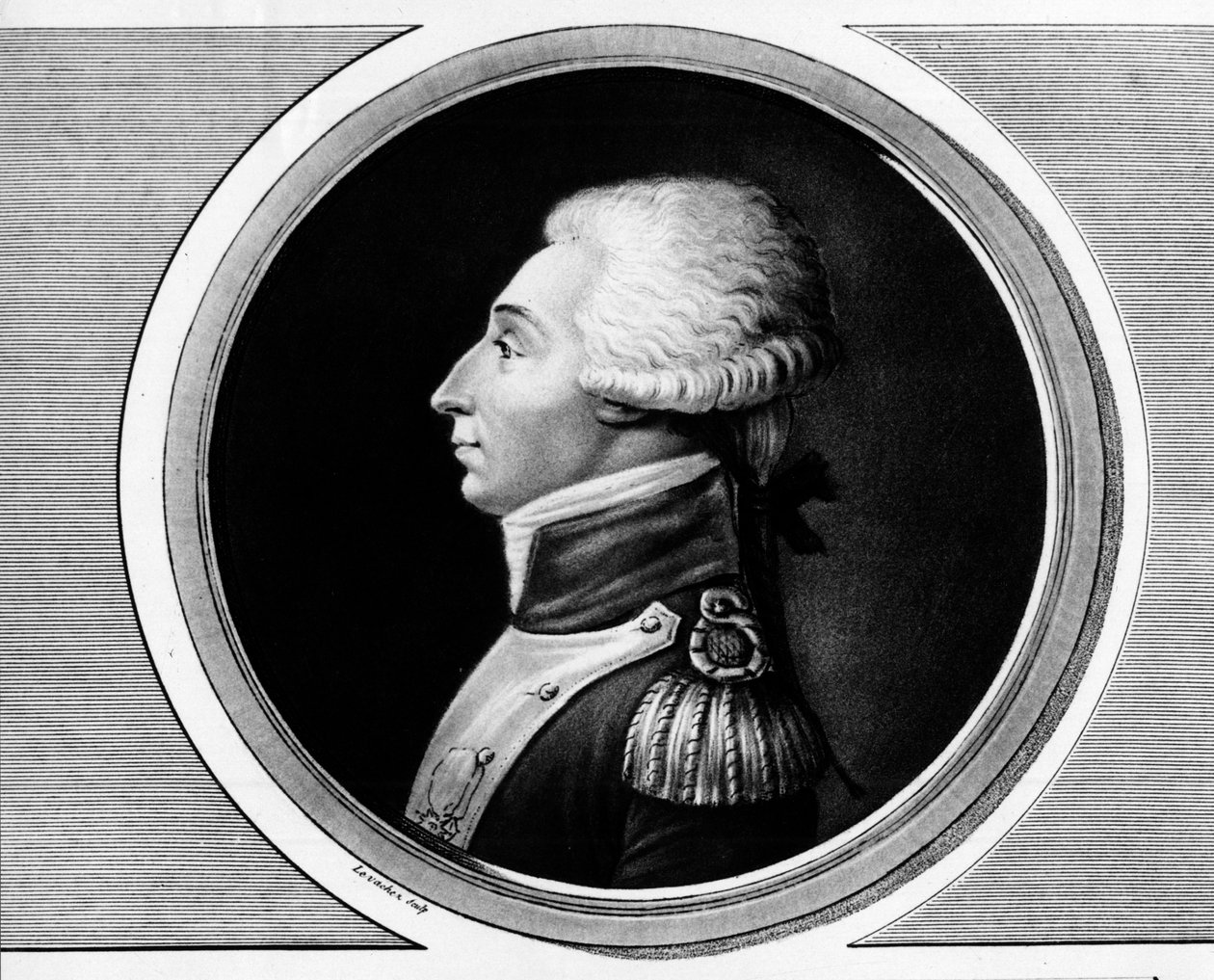Muotokuva Marie Gilbert Mottierista, Marquis de La Fayette (Lafayette) tekijältä Unknown artist
