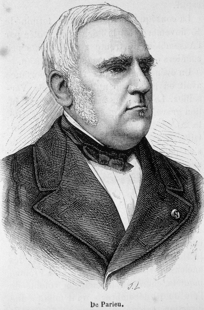 Marie Louis Esquirou de Parieun muotokuva, ranskalainen poliitikko (1815 - 1893) tekijältä Unknown artist
