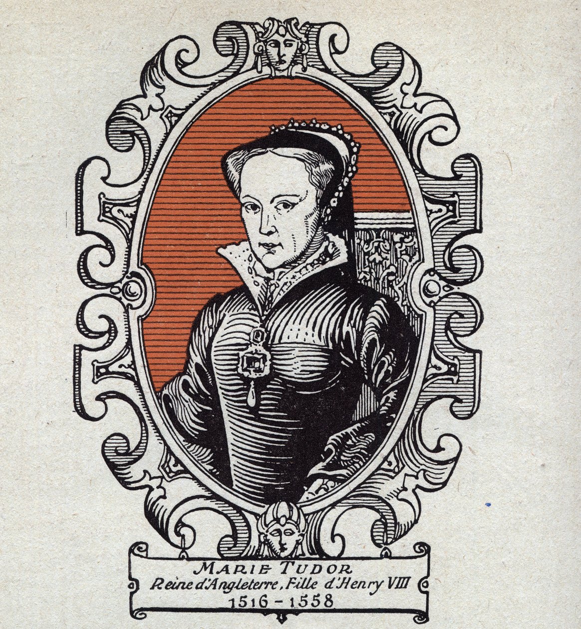 Muotokuva Mary Tudorista (1516-1558) Englannin kuningattaresta. tekijältä Unknown Artist