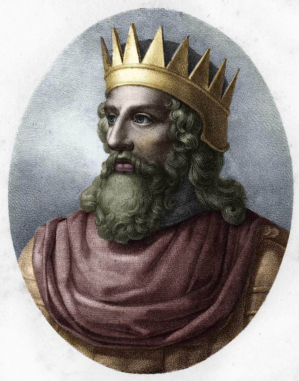 Merovechin muotokuva (n. 448-n. 458). tekijältä Unknown artist