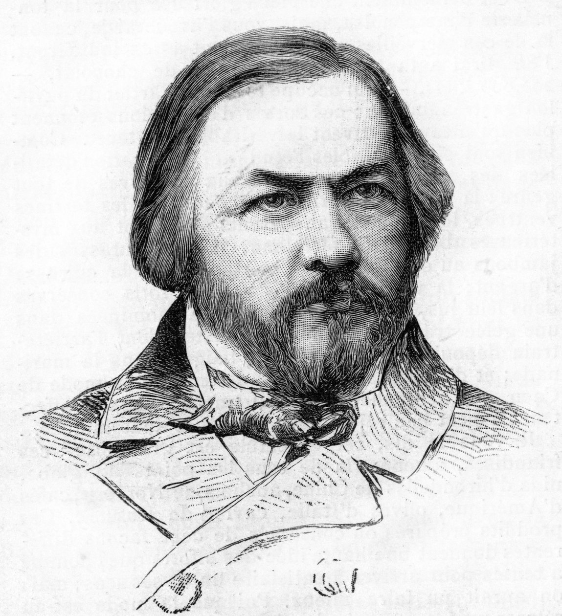 Muotokuva Michail Glinkasta (1804 - 1857), venäläisestä säveltäjästä. tekijältä Unknown artist