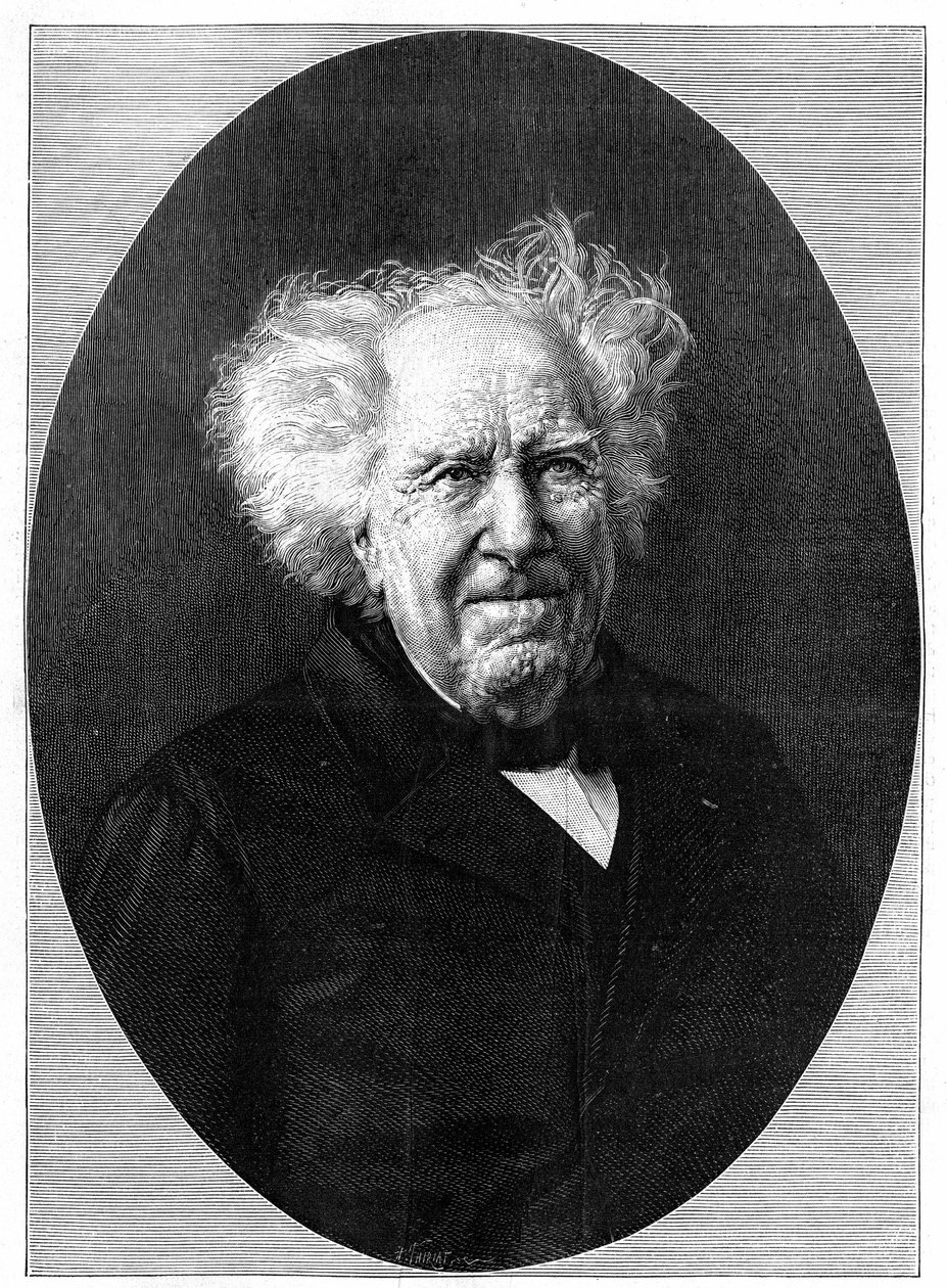 Muotokuva Michel Eugene (Michel-Eugene) Chevreul (1786-1889), ranskalainen kemisti. Kaiverrus "" Luontoon: katsaus tieteisiin ja niiden sovelluksiin taiteeseen ja teollisuuteen"" 28. elokuuta tekijältä Unknown artist