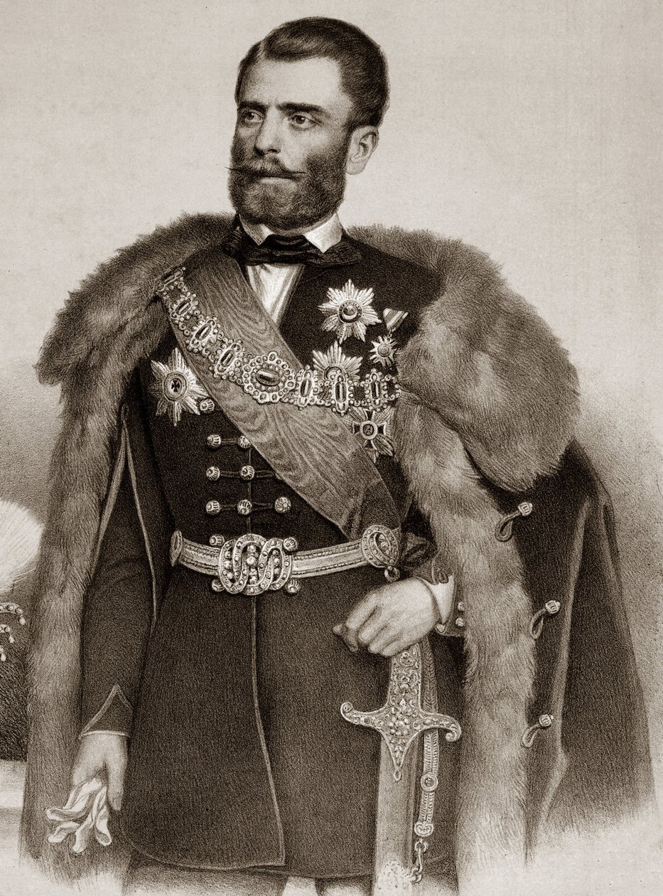 Michel III Obrenovicin muotokuva 1823-1868 Serbian prinssi - Michel III Obrenovic III:n muotokuva Serbian prinssi tekijältä Unknown artist