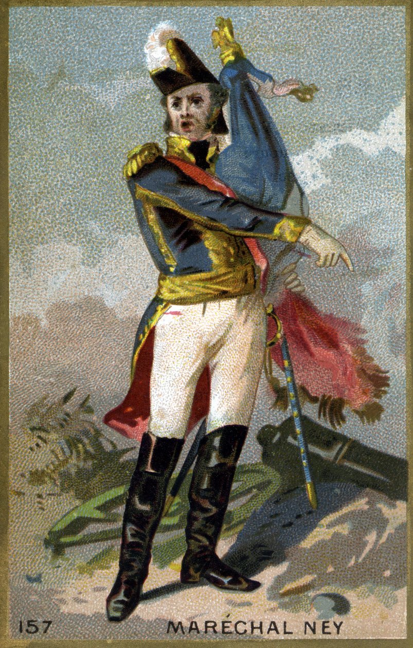 Michel Neyn muotokuva, Elchingenin herttua, Moskovan prinssi (1769 - 1815), Ranskan marsalkka. 1800-luvun kromolitografia. tekijältä Unknown artist