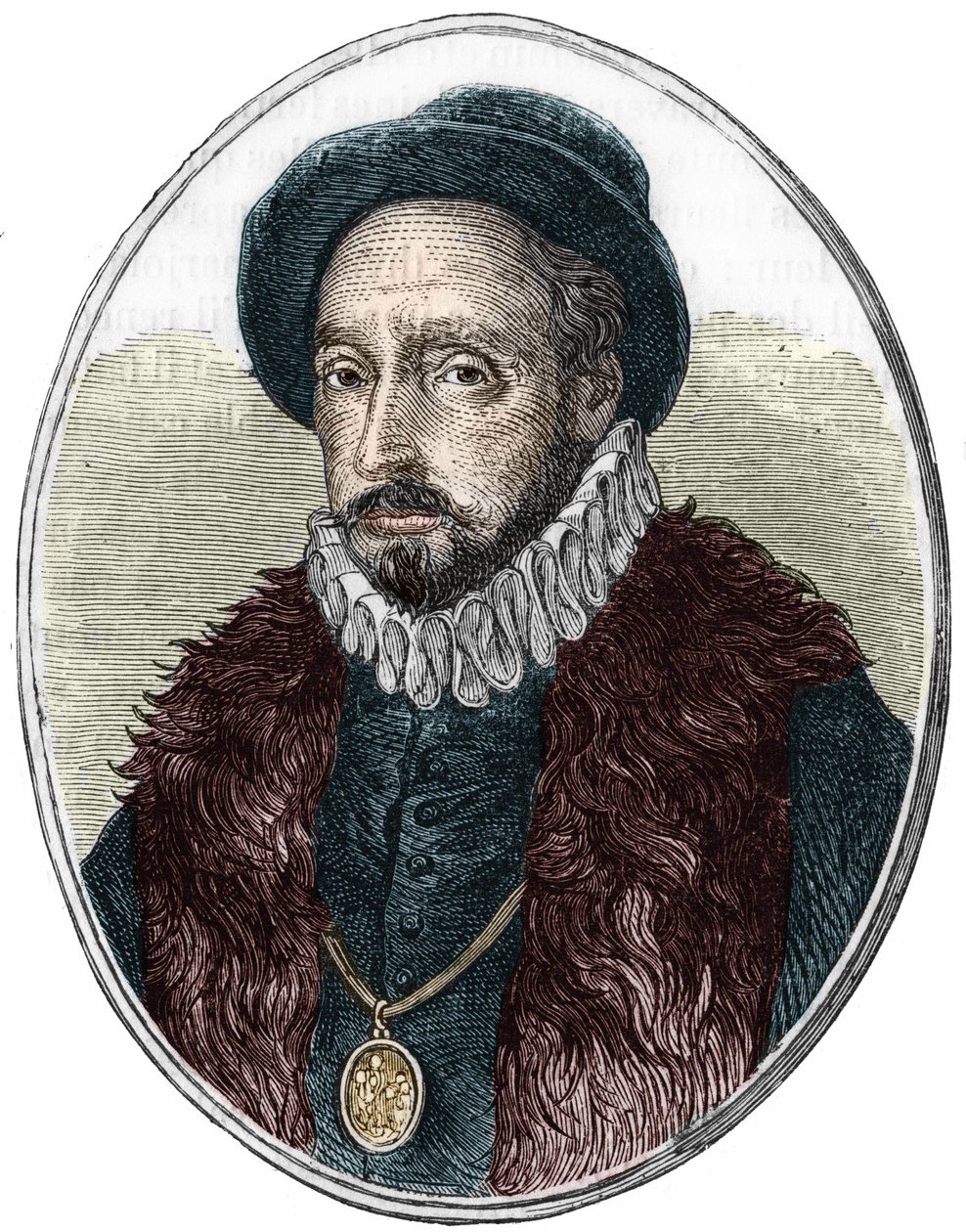Ranskalaisen kirjailijan Michel de Montaignen (1533-1592) muotokuva. tekijältä Unknown artist