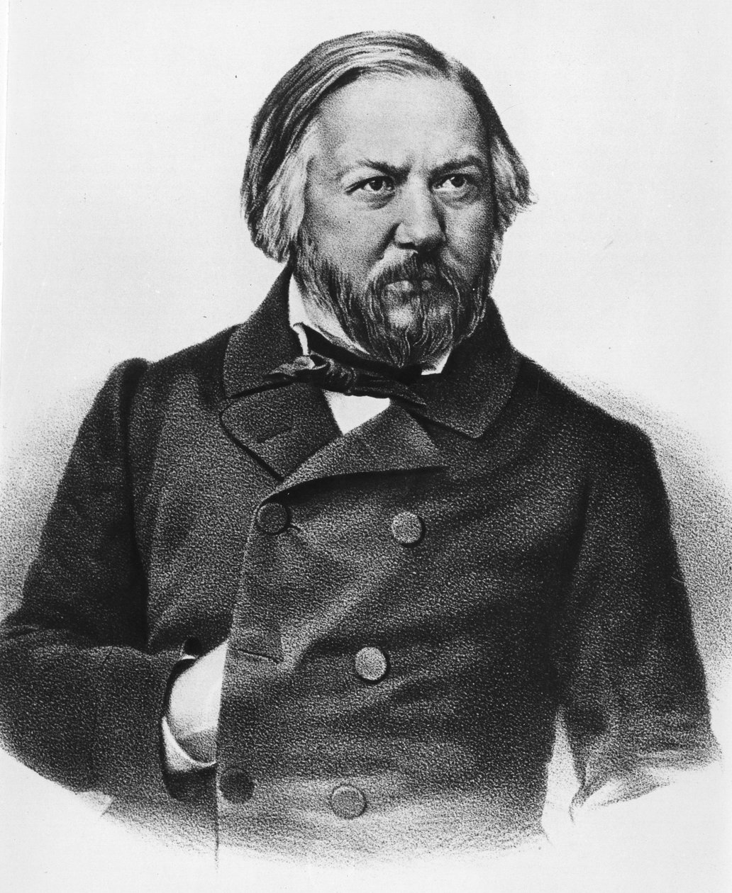 Mihail Ivanovitš Glinkan muotokuva 1804-1857 Venäläinen säveltäjä. tekijältä Unknown artist