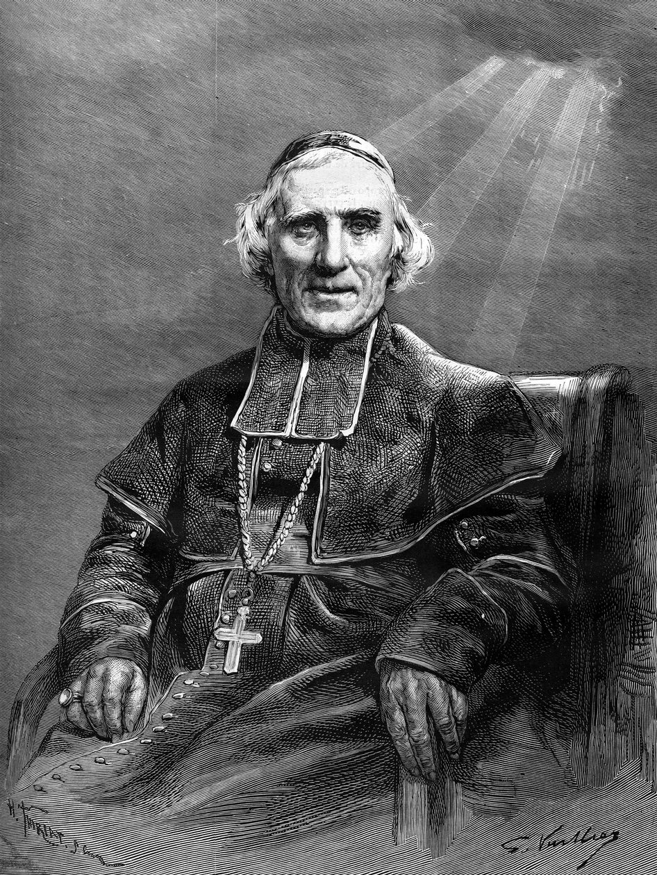 Monsignorin muotokuva: Joseph Hippolyte Guibert (1802-1886). tekijältä Unknown artist