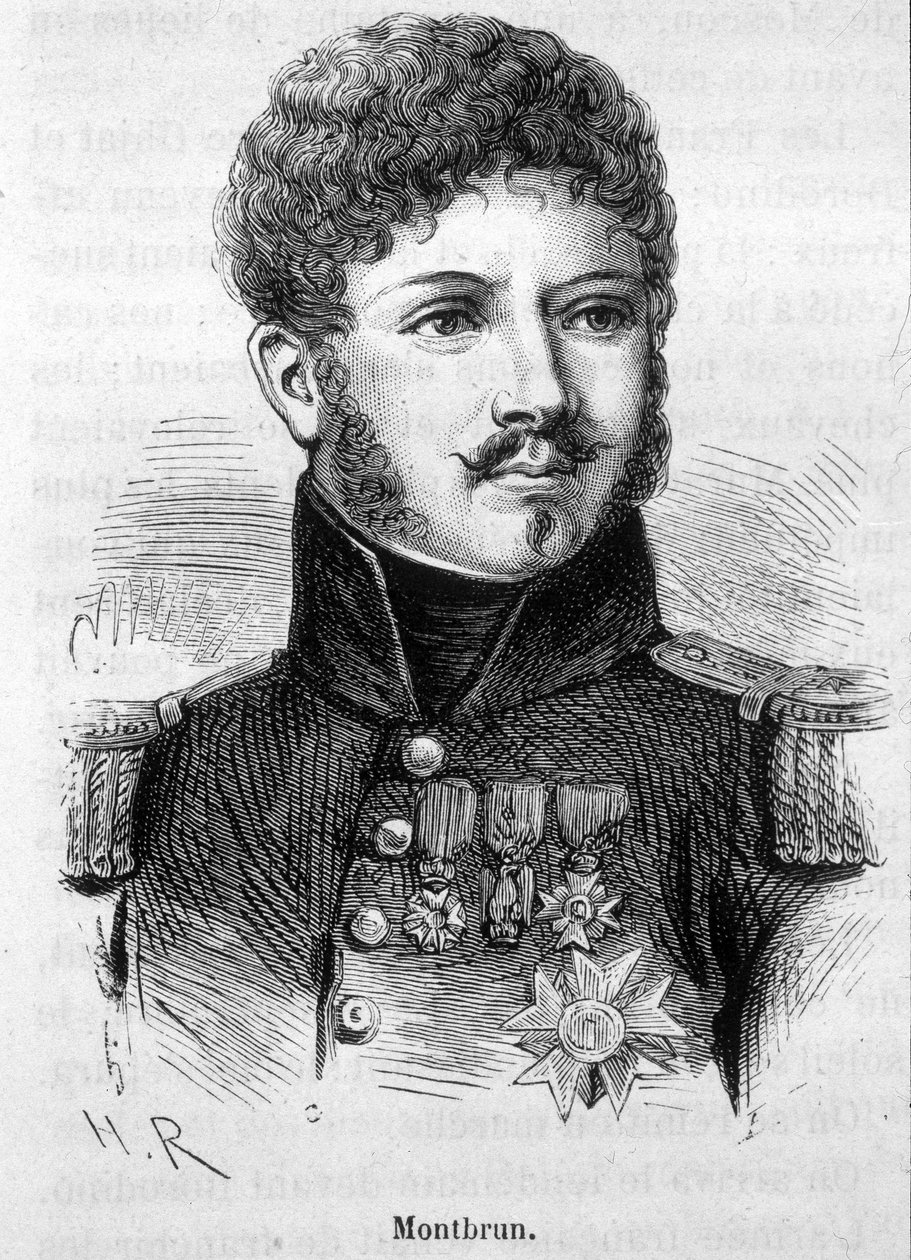 Montbrunin muotokuva. Kaiverrus 1800-luvun lopusta H. Martinin teokseen "Histoire de France". tekijältä Unknown artist